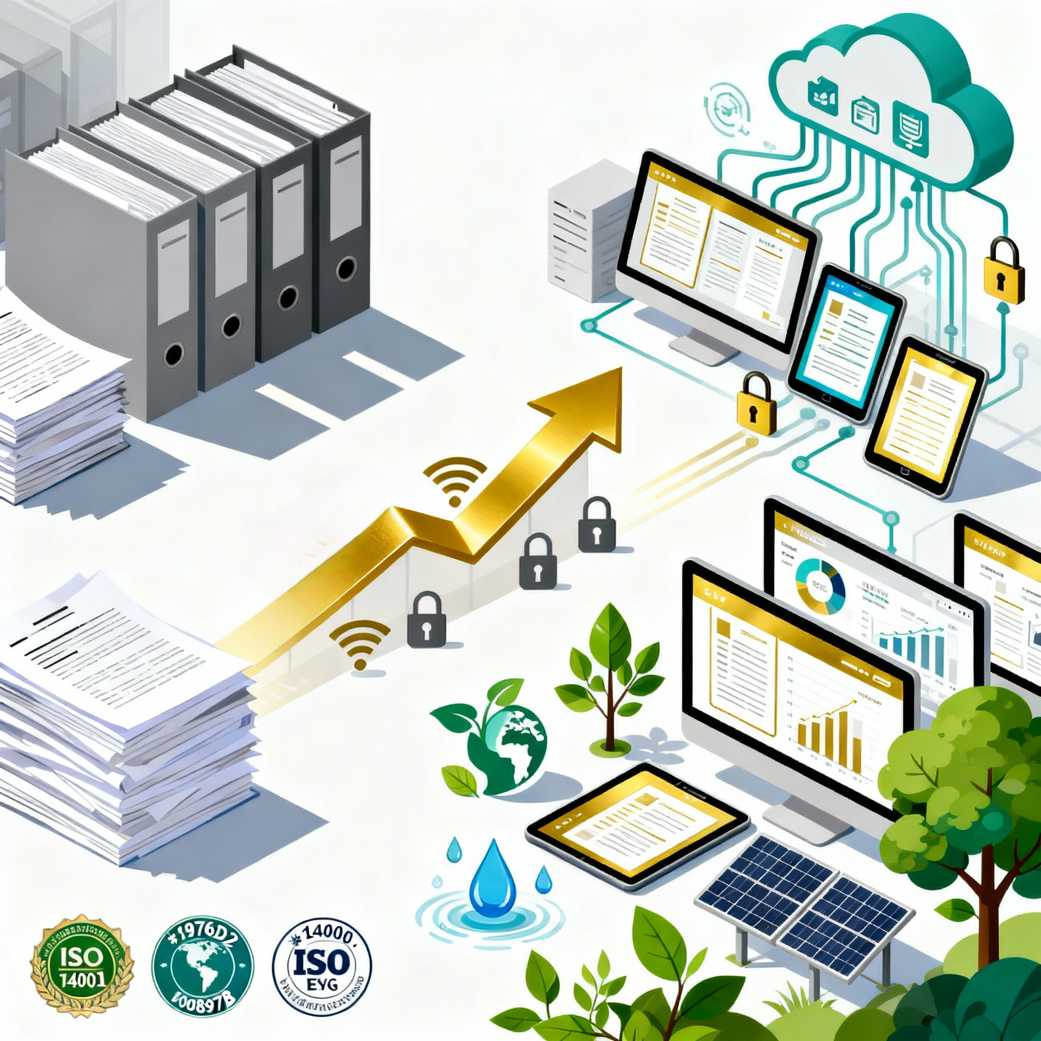 Imagem destacada: Gestão sustentável de RH e digitalização de documentos