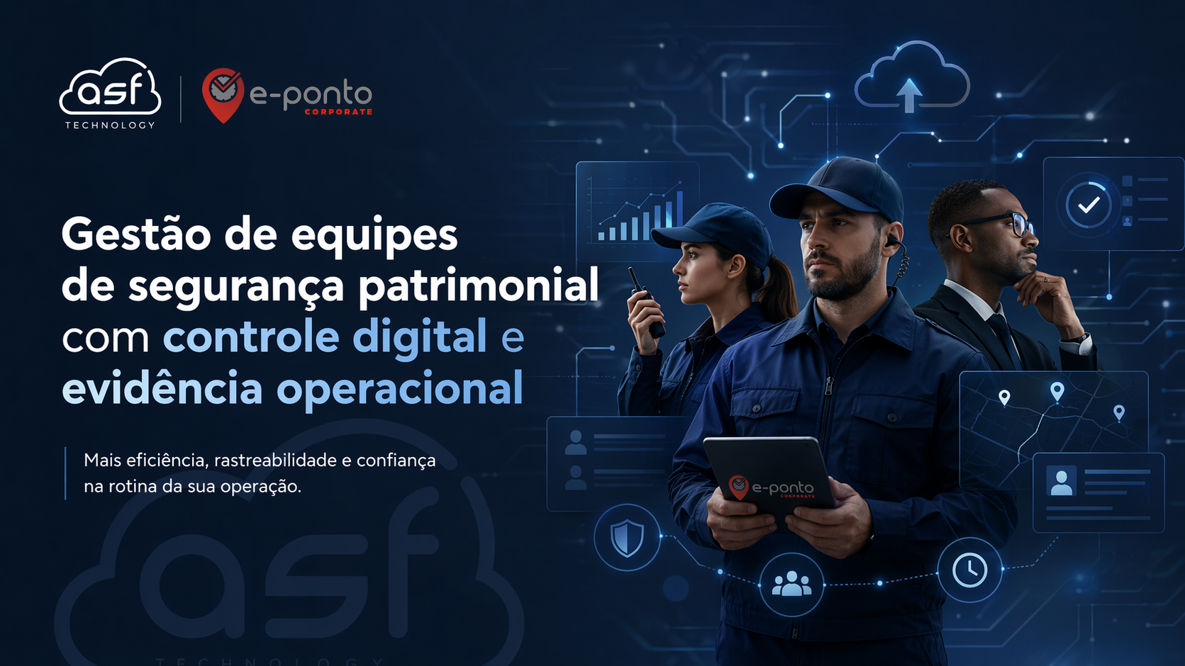 Gestão de equipes de segurança patrimonial com controle digital e evidência operacional